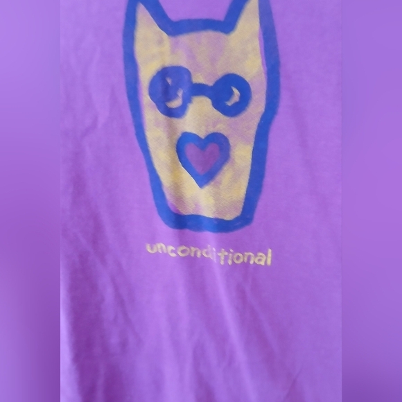 Life Is Good Unconditional Love Pink Long Sleeve Shirt Womens XS - Picture 2 of 5